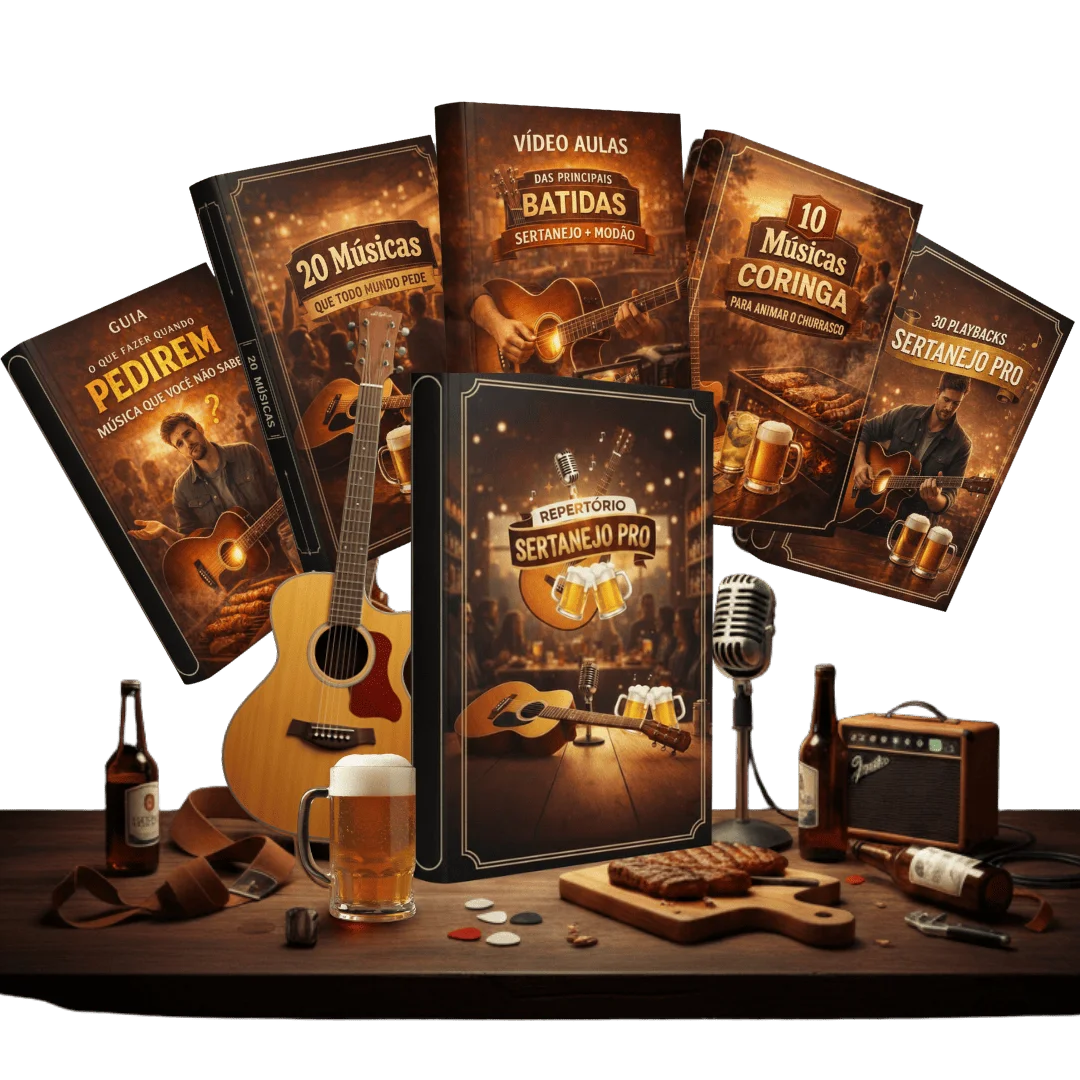 Mockup do Repertório Sertanejo PRO